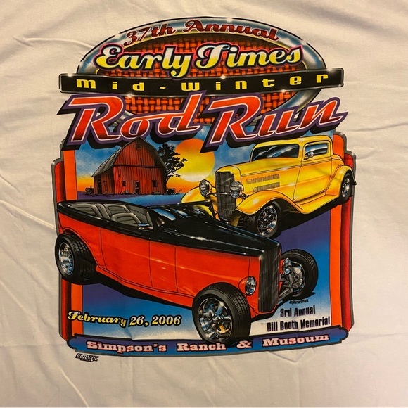 Vintage 2000s Rod Run Graphic Car Tee - Picture 4 of 4